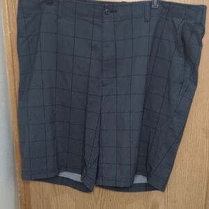 PGA Tour Black Flat Front Golf Shorts